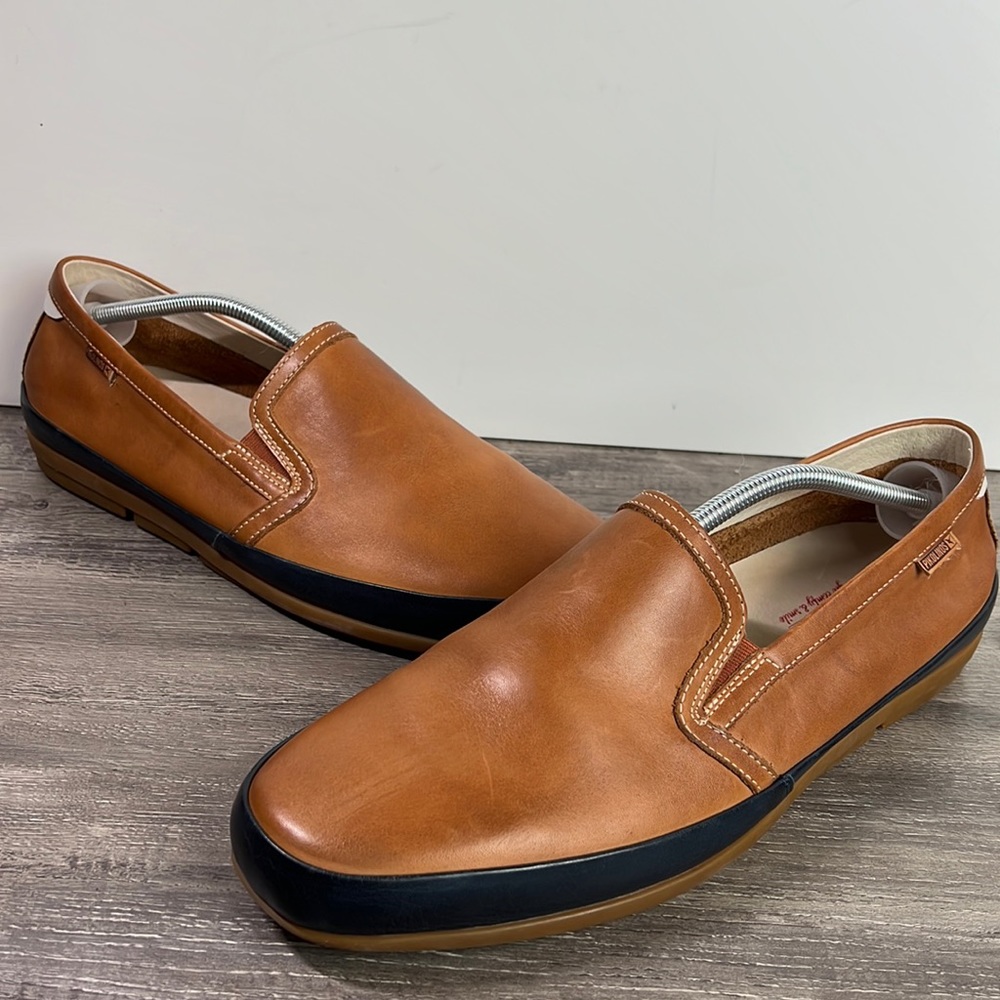 Pikolinos Mens size 46/US 13 Premium Leather Slip On Loafers EUC